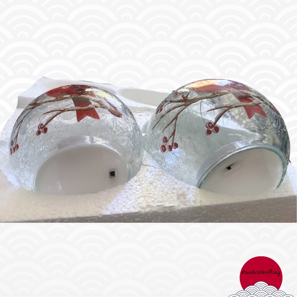 Cardinal Crackle Glass LED Light Set - Picture 3 of 9